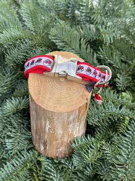 Weihnachtshalsband "Nikolaus" für kleine Doggys