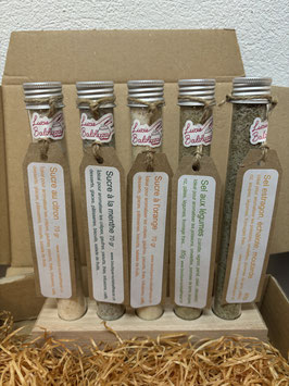 Coffret 5 sels et sucres aromatisés