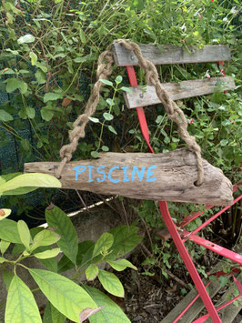 Panneau en bois flotté pour piscine
