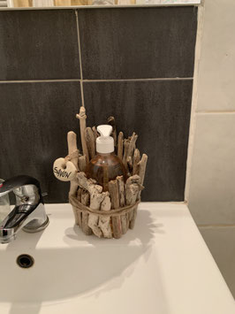 Flacon de savon liquide en bois flotté 500 ml