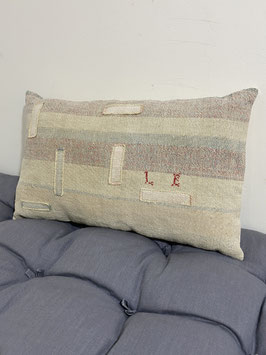Coussin 2 en toile ancienne style kilim