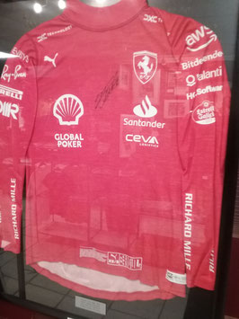 ORIGINAL RACEWORN and SIGNED UNDERSHIRT CHARLES LECLERC LAS VEGAS