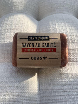 Savon au karité - argile rouge