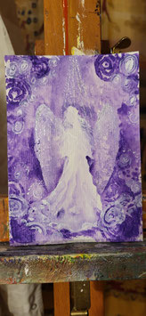 Titel:  Engel der sanfmütigen hoffnung  (ein Original) 15 x 10 cm