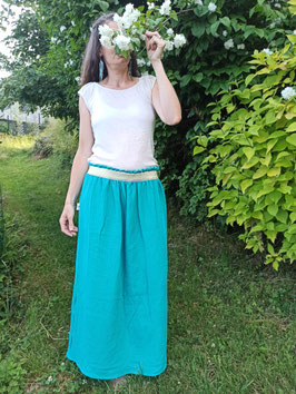 Jupe longue double gaze