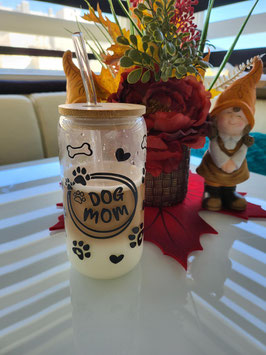 Glas Tumbler Dog Mom