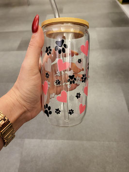 Glas Tumbler LOVE Pfote