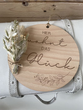 Holzschild Buchenholz
