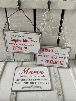 Blechschild Mama gross