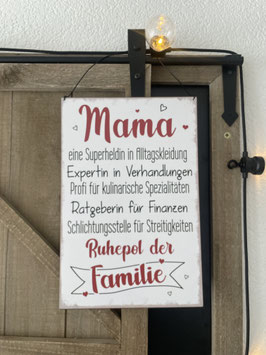 Blechschild  Mama