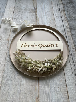 Türkranz Hereinspaziert gelasert