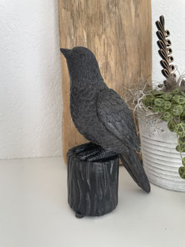Vogel mit Melodie klein gold oder schwarz