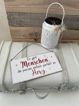 Blechschild Menschen...