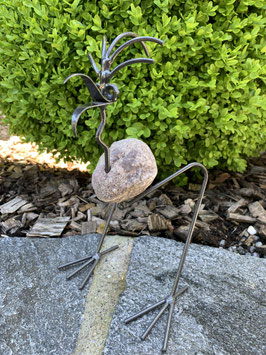 Vogel Stein/Metall, mini - 1