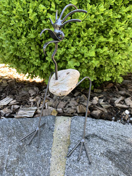 Vogel Stein/Metall, mini - 2