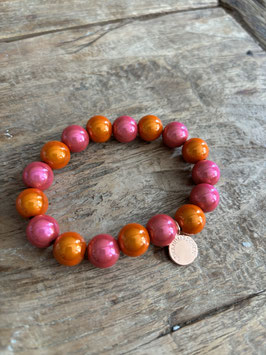 Armband „Beach Vibes“ orange/pink