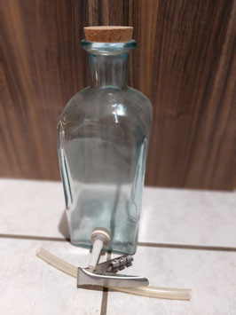 Getränkespender aus Glas ca. 2L mit Ablass Schlauch
