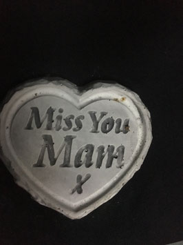 petit coeur "miss you mam"