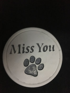 pierre mémorial pour chiens "Miss You"