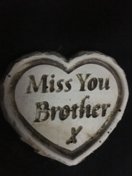 petit coeur "miss you brother"