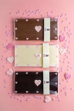 persönliches 3er Liebes / Valentins Geschenkset mit Herz-Dekor