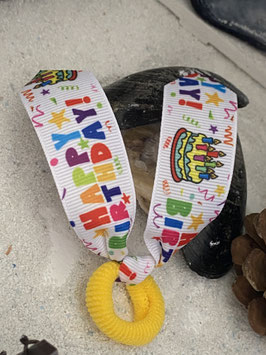 Zopfgummis " Propeller, Happy Birthday Hasenohrenzopfgummi  1