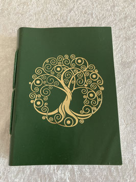 Schreibbuch Lebensbaum grün