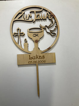 Tortenstecker „Zur Taufe“