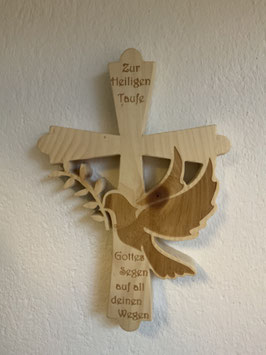 Zirbenkreuz Taube
