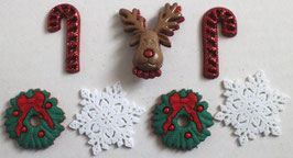 Disney & OS Button　*0266　Deck The Halls
