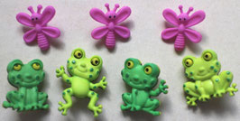 ボタン　*8303 Happy Frogs