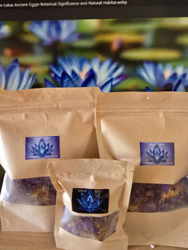 Lotus Bleu – Fleurs Séchées Rituelles Nymphaea caerulea Fleur sacrée de l’Égypte antique