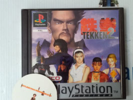 Tekken 2 game Actie en avontuur game  tweedehands video games playstation 1   flinke barst/breuk in het hoekje van het plastic