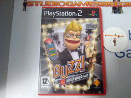 PlayStation 2 Is alleen europe versie  game   Buzz! The Hollywood Quiz  Doosje: Compleet, maar de rode case beschadiging   alleen voor kinderen game  video games playstation 2 verzameling tweedehands
