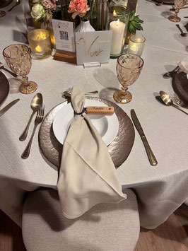 Platzteller Glas greige