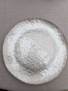 Platzteller Glas Capiz creme