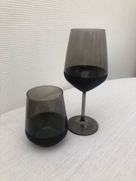 Glas Schwarz Wasser