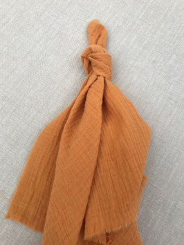 Servietten Musselin Fransenkante pumpkin