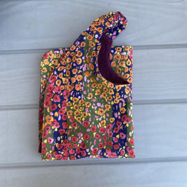 Serviette à élastique en coton petites fleurs