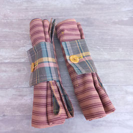 Set de pique-nique marron/ écossais