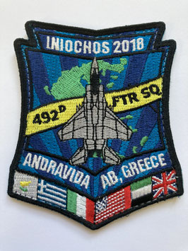Patch US Air Force Iniochos 2018 492nd FS