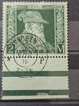 Bayern 1911 Prinzregent Luitpold 2 Mark Prinzregent  Type II gestempelt