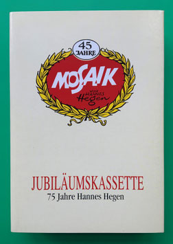 Mosaik Digedags originale Jubiläumskassette 2 45 Jahre Mosaik Nummern 13 - 24 komplett mit Umschlag, Innenkarton, Beilage Dresden im 16. Jahrhundert sowie 12 Reprintheften in exzellentem Zustand