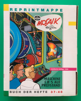 Mosaik Digedags originale Reprintmappe 4 Nummern 37 - 48 komplett mit Umkarton, Innenkarton sowie 12 Reprintheften