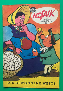 Original Mosaik Digedags Nr. 81 Die gewonnene Wette August 1963 Erfinder-Serie