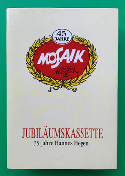 Mosaik Digedags originale Jubiläumskassette 2 45 Jahre Mosaik Hefte 13 - 24 komplett mit Umschlag, Innenkarton, Beilage & allen 12 Reprintheften