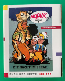 Mosaik Digedags originale Reprintmappe 12 Hefte 133 - 144 komplett mit Umkarton, Innenkarton, Beilage sowie 12 Reprintheften