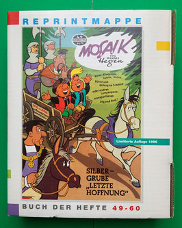 Mosaik Digedags originale Reprintmappe 5 Hefte 49 - 60 mit Umkarton - Umkarton, Innenkarton und Reprinthefte exzellent erhalten
