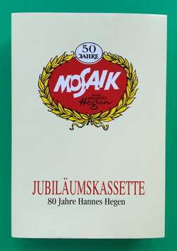 Mosaik Digedags originale Jubiläumskassette 3 50 Jahre Mosaik Nummern 25 - 36 komplett mit Umschlag, Innenkarton, Beilage Grafikmappe Karneval in Venedig sowie 12 Reprintheften in exzellentem Zustand