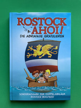 Buch Rostock ahoi! Sonderausgabe zum Doppeljubiläum Rostock 800/600 auf 250 Stück limitiert 2018 sehr gut erhalten (lediglich mit kl. voraussichtlich produktionsbedingter Delle oben)